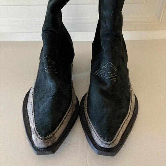 Free People Black Over the Knee Boots - Picture 5 of 8